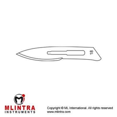 Scalpel Blade No. 18 Pack of 100 Stainless Steel, Scalpel Blade No. 18 Pack of 100 Stainless Steel,